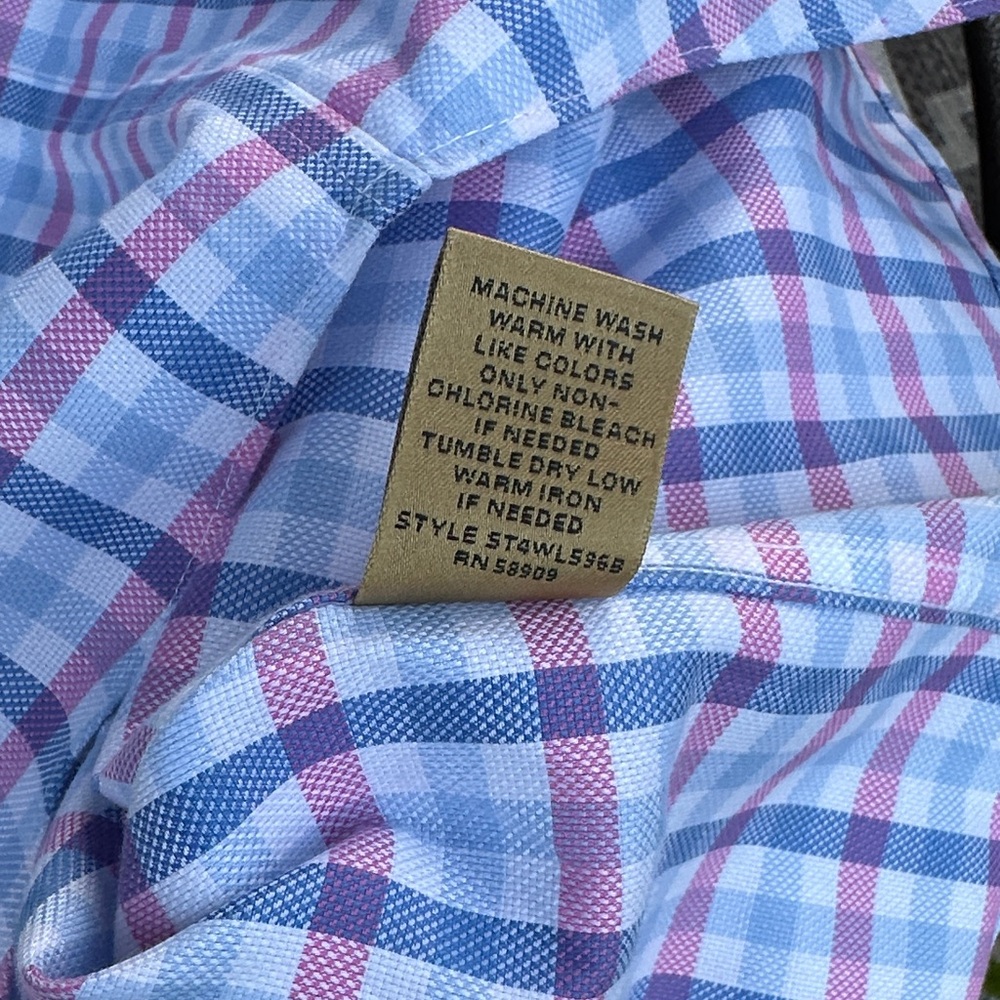 Class Club Boys Multicolor Plaid Button Down Shirt - Picture 7 of 8